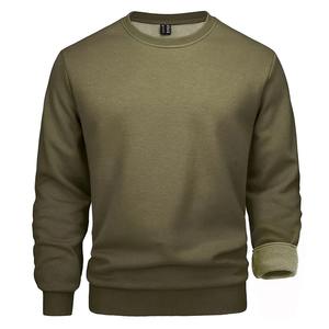 Sweat-shirt thermique décontracté pour homme 100% coton Pull athlétique à col rond Brodé Séchage rapide Respirant Automne Hiver - Product Image 4