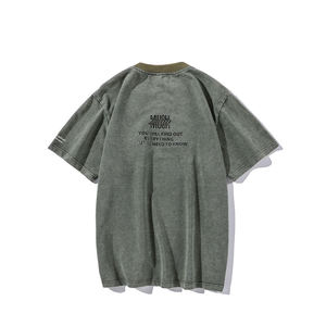 Camisetas de peso pesado de alta calidad 305 Gsm, las mejores camisetas de algodón grueso con estampado personalizado para hombres - Product Image 4