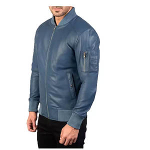 Full Sleeve Stand Collar Winter High Street <b>Men</b> Calf Skin <b>Suede</b> <b>Jacket</b> Waterproof Breathable Wholesale Price - Product Image 6