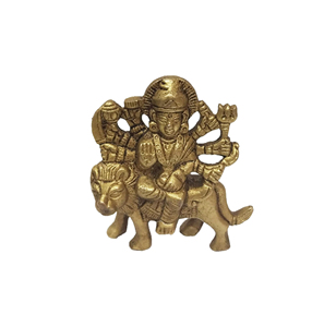 2,7 pulgadas latón Durga Idol religioso hindú decoración del hogar escultura y estatua - Product Image 1