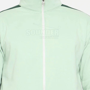 2025 nueva llegada chándales con cremallera chándales de alta calidad 100% algodón poliéster hombres chándal - Product Image 5