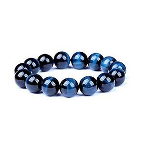 Más vendidos y de gran calidad en Soha Agate Piedra natural Ojo de tigre azul Pulseras de cuentas redondas para regalos y joyería en venta - Product Image 4