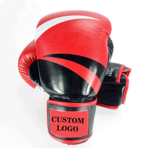 Service OEM, logo personnalisé, gants de boxe professionnels en cuir véritable respirant, couleur unie, MMA, gants de sport de haute qualité pour adultes - Product Image 3