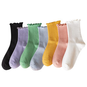 Chaussettes en tricot à imprimé animal pour femmes, coton respirant, usage quotidien décontracté, été, noir et blanc, ensemble - Product Image 4