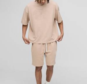 Algodón/poliéster de alta calidad cuello redondo manga corta ajuste holgado Color sólido uso al aire libre entrenamiento deportes y gimnasio desgaste transpirable - Product Image 5