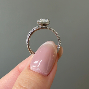 Anillo de moissanita de 1 quilate de compromiso para mujer de alta calidad en oro rosa Amarillo Blanco de 14K VVS2 al por mayor y precio más barato - Product Image 3
