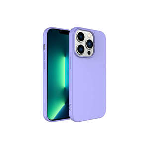 Funda Protectora de Silicona Líquida Lila Premium para iPhone 14 Pro Max, Acabado Suave al Tacto, Resistente a Impactos, Estilo Ins, Incluye Embalaje Minorista - Product Image 1