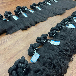 Prêt Expédition Haute Qualité Vietnamien Naturel Extensions de Cheveux Humains Machine Trame Double Dessiné Paquets de Cheveux Raides - Product Image 5