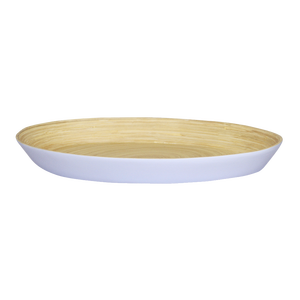 Assiette à manger en bambou filé à la main pastel violet violet solide Plats et assiettes en gros écologiques - Product Image 3