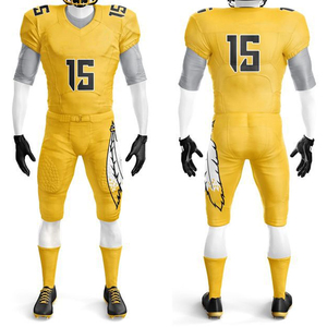 Venta caliente Reversible Uniforme de fútbol americano Logotipo de equipo personalizado Transpirable Suave Tallas grandes Conjuntos de manga corta 20 Conjuntos MOQ - Product Image 6