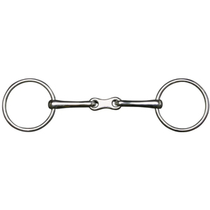 Bocado de enganche doble tipo Eggbutt francés de alta calidad para caballos de equitación, con boquilla pulida y suave, bocado veterinario para caballos. - Product Image 4