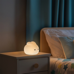 LEDUNI Rabbit Night <b>Light</b> 3000K Warm White USB Rechargeable Dimmable Tap Control <b>Small</b> Silicone Bedroom Lamp - Product Image 3