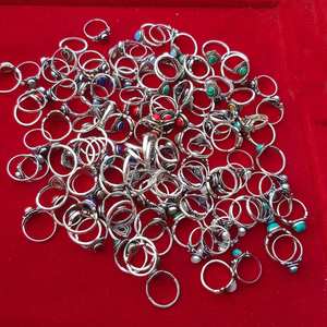 Vente chaude Solide 925 Sterling Argent Plaqué Vert Onyx Ovale Lunette Réglage Baho À La Main En Gros En Vrac Lot Bijoux Fabrique - Product Image 5