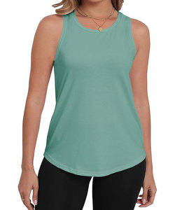 Women's Summer Sleeveless Tank <b>Tops</b> Loose Fit Breathable Knitted Tunic Shirt Embroidered <b>Feather</b> Decoration Crew Neck Front Logo - Product Image 1