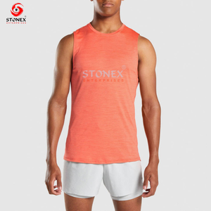 Camiseta sin mangas de secado rápido para hombre, estilo lavado y desgastado, para fitness, disponible en varios colores y diseños. - Product Image 3
