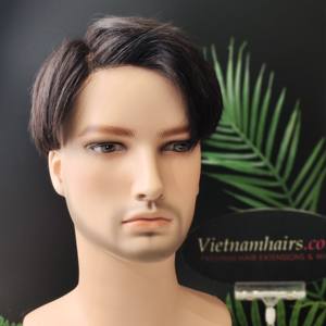 Vente en gros 100% Remy cheveux humains vietnamiens haute qualité pleine cuticule toupet perruque pour hommes qualité supérieure 2025 - Product Image 1