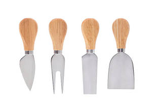 มีดหั่นชีสสีทองแบบพรีเมี่ยมชุดมีดสแตนเลส3ชิ้น - Product Image 3