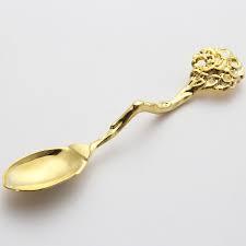 Unique Style Enameled Finished Handle Gold Plated Metal Cutlery Set Dinnerware Cutlery <b>Royal</b> Look Hotel <b>Catering</b> Usage - Product Image 2