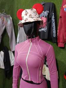 Conjunto de ropa deportiva de 2 piezas para mujer, Chaqueta corta de Fitness con patrón sólido y pantalones cortos de motociclista ajustados para traje de gimnasio de primavera - Product Image 3