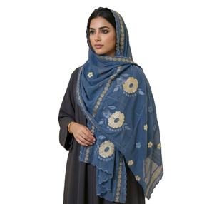 ผ้าคลุมศีรษะชีฟองลายดอกไม้ปักลายเพชรแบบแอฟริกัน ขายส่ง 12 ชิ้น ผ้าพันคอยาวสำหรับผู้หญิงมุสลิม ผ้าคลุมไหล่ระบายอากาศได้ดีสำหรับใส่ในชีวิตประจำวันช่วงฤดูร้อน - Product Image 1