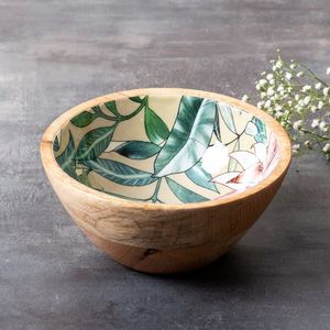 Kitchen Utensils Custom Logo Solid <b>Wood</b> <b>Fruit</b> <b>Bowl</b> Wooden Acacia <b>Wood</b> Round for Home Restaurant Christmas or Wedding - Product Image 4