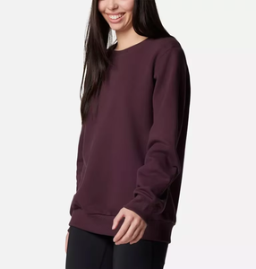 Sudadera de gran tamaño de lana sólida para mujer con puños de cuello levantado para invierno otoño OEM Crystal - Product Image 2