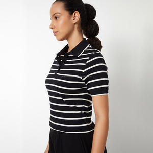 Fit2Fight Femmes T-shirts Polo pour filles à prix abordable, personnalisés, avec un changement progressif de couleur jaune, imprimés, design pour femmes - Product Image 3