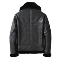 Chaquetas de Cuero con Forro de Piel para Hombre de Alta Calidad, Chaqueta Bomber de Piel de Oveja, Abrigo de Invierno de Alta Calidad para Hombre