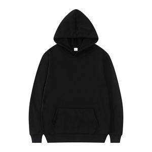 Sudadera con Capucha de Felpa Gruesa para Hombre, Sudadera con Capucha de Alta Calidad, Frente Liso, Diseño Personalizado, Patrón Sólido, Invierno, 100% Algodón - Product Image 1