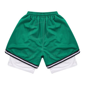 Short de basket-ball à taille élastique et avec cordon de serrage pour hommes Short de sport de course à pied de couleur personnalisée pour adultes - Product Image 2