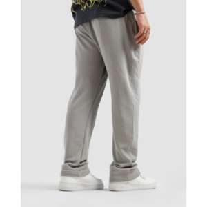 Pantalon cargo plissé gris acier, style évasé décontracté en tissu éponge respirant, taille mi-haute, taille XL, idéal pour l'automne - Product Image 3