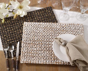 Produit de vente chaud napperon en jacinthe d'eau assiette de table antique meubles de maison durables écologiques - Product Image 3