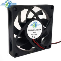 Ventilador de flujo Axial de alta velocidad, 70x70x15mm, CC, adecuado para máquinas de copia de sistema Solar y productos de herramientas de máquina, 7010