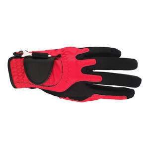 ถุงมือกอล์ฟหนังแกะรัดรูปสำหรับผู้ชายแบบพรีเมี่ยมเหมาะสำหรับมือซ้ายสีแดง - Product Image 3