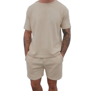 LEDBURY INTERNATIONAL Ensemble deux pièces pour homme en tissu éponge extensible coupe ajustée - Séchage rapide, léger, polyester/coton - Product Image 4