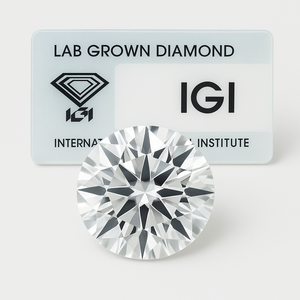 Diamant CVD brillant de 3 carats, qualité E, pureté VS1, cultivé en laboratoire, certifié IGI, diamant Jc, percé au laser, pour bagues de fiançailles, vente en gros haut de gamme - Product Image 2