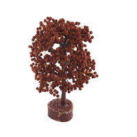 Arbre de Vie en Pierre Précieuse Rudraksha Sculpté, 1000 Perles, Écologique, Cristal Bonsaï, Arbre de Fortune et d'Argent, Décoration Porte-Bonheur, Cadeaux