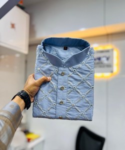 ชุด kurta payjama สำหรับผู้ชายชุด Koti rama kurta สวมใส่อย่างเป็นทางการล่าสุด - Product Image 3