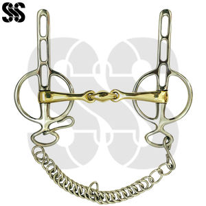 Nouvel Arrivage Mors de dressage pour chevaux de qualité supérieure, tendance et doux, en acier inoxydable, avec support latéral stable pour éviter le glissement du mors - Product Image 2