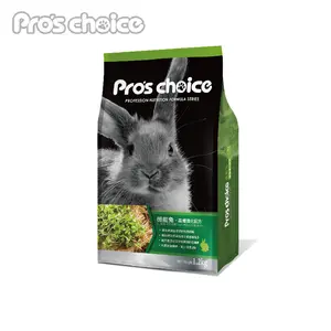 Pakan kelinci kering kualitas tinggi dengan Formula diperkuat untuk penggunaan makanan dikemas dalam kantong