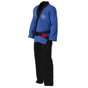 Kimono de Jiu-Jitsu Bleu Furtif et Noir - Uniforme de Compétition Hybride Premium pour des Performances et une Durabilité Optimales - Product Image 3