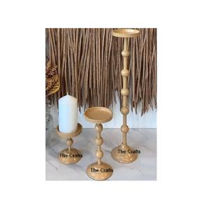 Bougeoir en fer fait à la main de deux tailles et couleurs différentes pour la maison et les accessoires de décoration de mariage - Product Image 2