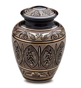 Meilleure vente urne de crémation Style peint adulte animal de compagnie laiton et boîte funéraire souvenir urnes cercueil urne funéraire - Product Image 6