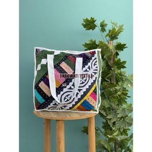 Handmade Boho Tote <b>Bag</b> New Printed Cut <b>Work</b> <b>Women</b> Market <b>Bag</b> Tote <b>Bag</b> Eco Friendly Sustainable Sturdy Grocery Shopping - Product Image 1