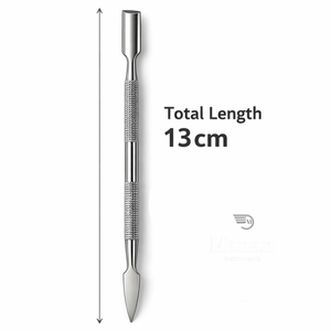 Empujador de Cutículas de Doble Punta de Acero Inoxidable de Alta Precisión, Herramienta Profesional para Limpieza de Uñas, Manicura y Pedicura, con Agarre Antideslizante - Product Image 3