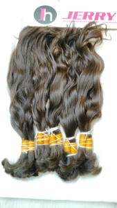 Raw Indian Virgin Remy Single Donor Machine Paquete de cabello sin procesar de doble trama Extensiones de cabello de templo alineado con cutícula rizada - Product Image 6