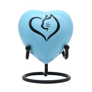 Urna Funeraria con Imagen de Corazón Amarillo para Cenizas - Product Image 2