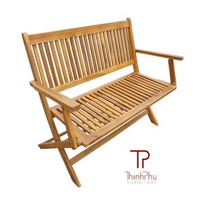 Banc d'extérieur de style ferme optimal pour les hôtels, couleur personnalisable, logo, bois massif de haute qualité, confortable pour les clients - Product Image 3