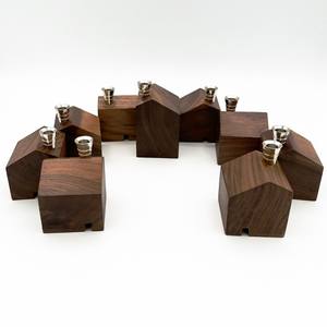 Support de bougie Menorah vintage en bois pour la vente en gros, décoration de Noël, centre de table de mariage, bougeoir, décoration de table à domicile - Product Image 2