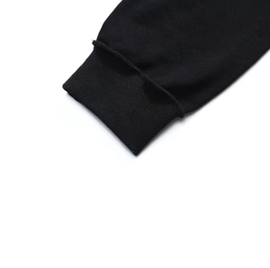 Sweat-shirts à capuche courts à ourlet brut, sweat-shirts en molleton français, sweat-shirts à capuche avec design de trous personnalisés, sweat-shirts à capuche avec logo personnalisé, unisexe - Product Image 2